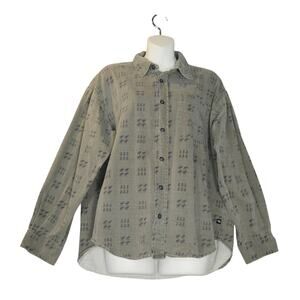 Vintage True Grit Mens Small Button Up Shirt Moose Tree Squared Outdoor Gorpcore